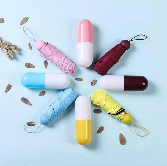 Balloxus Mini Compact Umbrella (Assorted, Pack of 1)